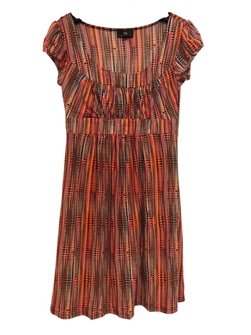 Vintage Dress Byer California  Size M Multicolor Geometric Print